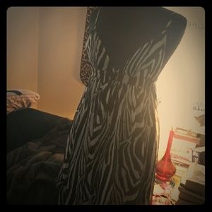 H&M zebra print dress size 8